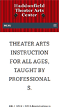 Mobile Screenshot of haddonfieldtheaterartscenter.com