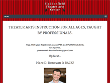 Tablet Screenshot of haddonfieldtheaterartscenter.com